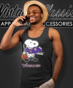 Snoopy A Strong And Proud Minnesota Vikings Shirt Tank Top Racerback