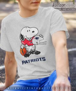 Snoopy A Strong And Proud New England Patriots Shirt