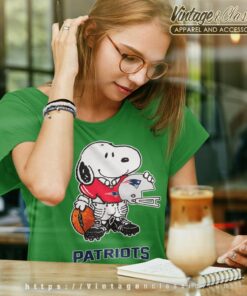 Snoopy A Strong And Proud New England Patriots Shirt Women T shirt