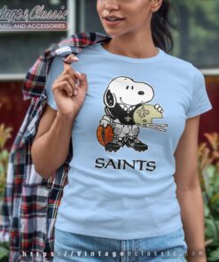 Snoopy A Strong And Proud New Orleans Saints Shirt Women T shirt
