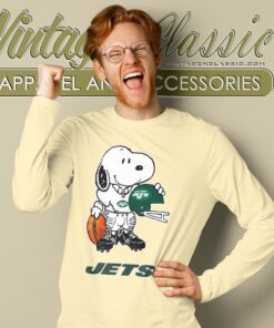 Snoopy A Strong And Proud New York Jets Shirt Long Sleeve Tee