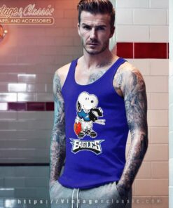 Snoopy A Strong And Proud Philadelphia Eagles Tank Top Racerback
