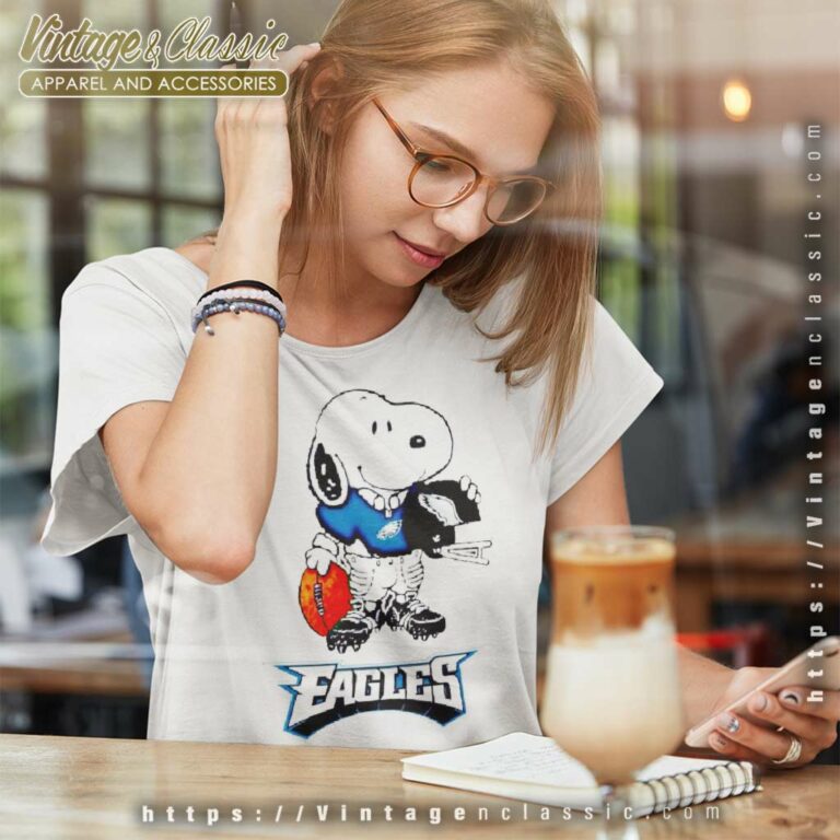 Snoopy A Strong And Proud Philadelphia Eagles Women TShirt Snoopy A Strong And Proud Philadelphia Eagles Women TShirt