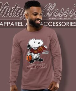Snoopy A Strong And Proud Washington Commanders Shirt Long Sleeve Tee