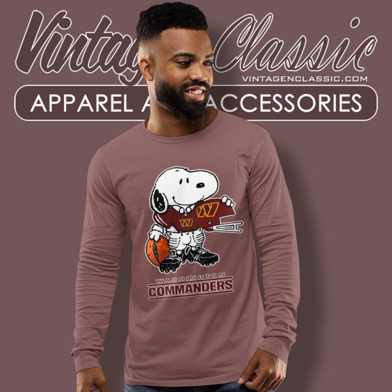 Snoopy A Strong And Proud Washington Commanders Shirt Long Sleeve Tee Snoopy A Strong And Proud Washington Commanders Shirt Long Sleeve Tee