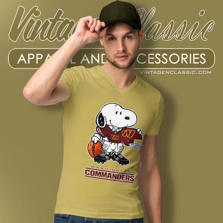 Snoopy A Strong And Proud Washington Commanders Shirt V Neck TShirt Snoopy A Strong And Proud Washington Commanders Shirt V Neck TShirt