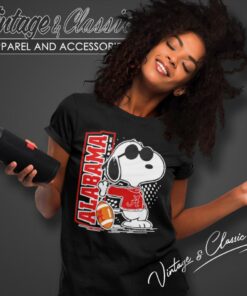 Snoopy Alabama Crimson Tide Shirt 6 Snoopy Alabama Crimson Tide Women T Shirt