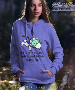 Snoopy All I Need Is Love And Scuba Diving And A Dog Hoodie