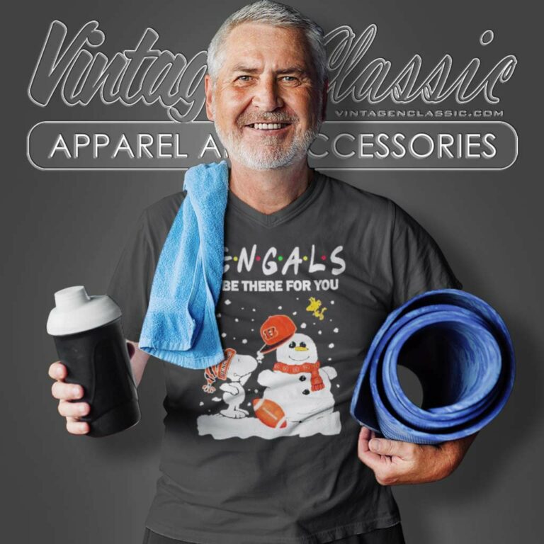 Snoopy And Bengals Ill Be There For You V Neck TShirt Snoopy And Bengals Ill Be There For You V Neck TShirt