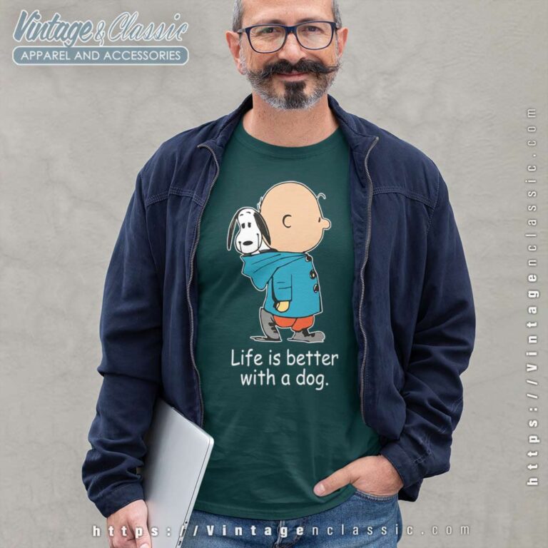 Snoopy And Charlie Brown Life Is Better With A Dog Long Sleeve Tee Snoopy And Charlie Brown Life Is Better With A Dog Long Sleeve Tee