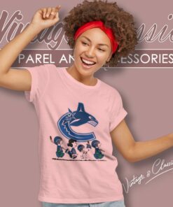 Snoopy And Friend Playing Vancouver Canucks Women T Shirt