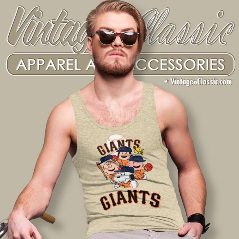 Snoopy And Friend San Francisco Giants Tank Top Racerback Snoopy And Friend San Francisco Giants Tank Top Racerback