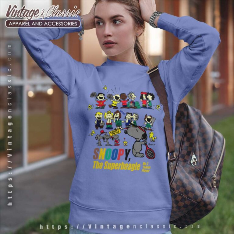 Snoopy And Friends Tennis 90s Sweatshirt Snoopy And Friends Tennis 90s Sweatshirt