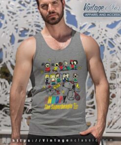 Snoopy And Friends Tennis 90s Tank Top Racerback