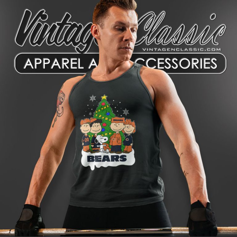 Snoopy And Friends Chicago Bears Christmas Tank Top Racerback Snoopy And Friends Chicago Bears Christmas Tank Top Racerback
