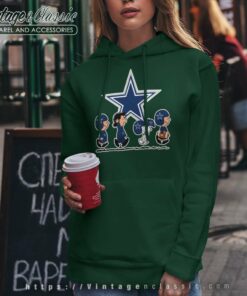 Snoopy And Friends Dallas Cowboys Football Hoodie
