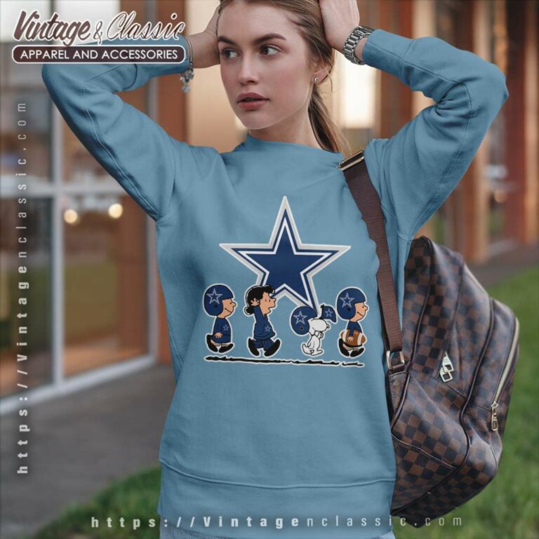 Snoopy And Friends Dallas Cowboys Football Sweatshirt Snoopy And Friends Dallas Cowboys Football Sweatshirt