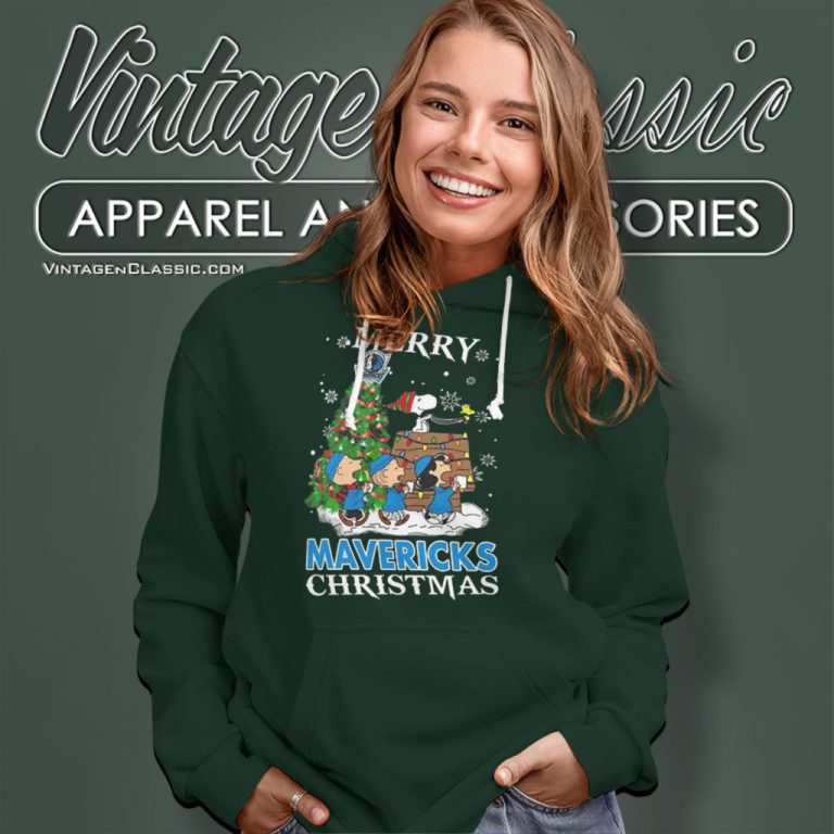 Snoopy And Friends Dallas Mavericks Merry Christmas Hoodie Snoopy And Friends Dallas Mavericks Merry Christmas Hoodie