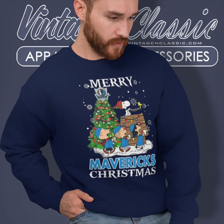 Snoopy And Friends Dallas Mavericks Merry Christmas Sweatshirt Snoopy And Friends Dallas Mavericks Merry Christmas Sweatshirt