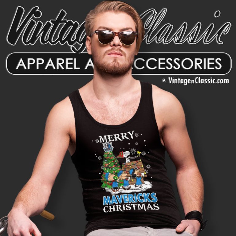 Snoopy And Friends Dallas Mavericks Merry Christmas Tank Top Racerback Snoopy And Friends Dallas Mavericks Merry Christmas Tank Top Racerback