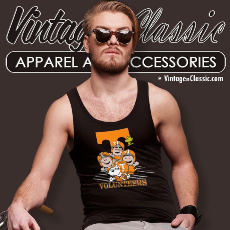 Snoopy And Friends Happy Tennessee Volunteers Tank Top Racerback Snoopy And Friends Happy Tennessee Volunteers Tank Top Racerback