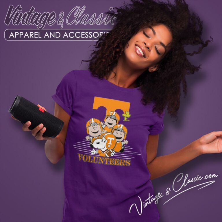 Snoopy And Friends Happy Tennessee Volunteers Women T Shirt Snoopy And Friends Happy Tennessee Volunteers Women T Shirt