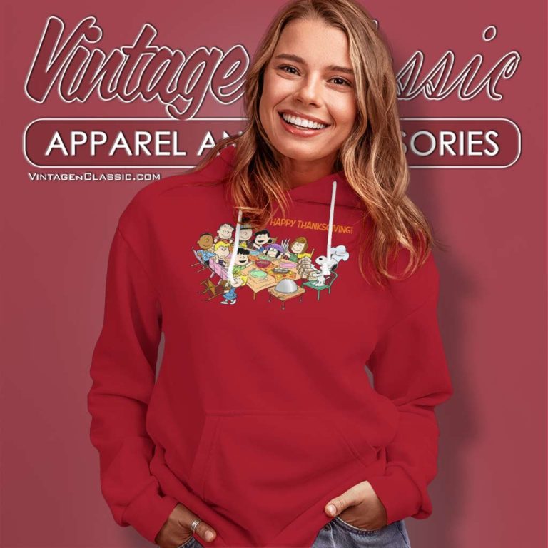 Snoopy And Friends Happy Thanksgiving Hoodie Snoopy And Friends Happy Thanksgiving Hoodie