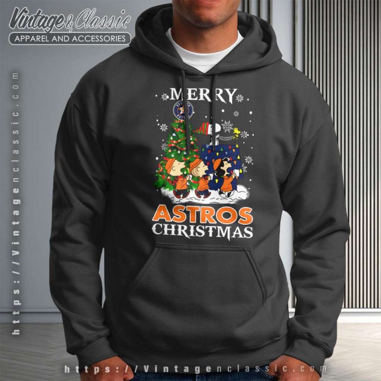 Snoopy And Friends Houston Astros Merry Christmas Hoodie Snoopy And Friends Houston Astros Merry Christmas Hoodie