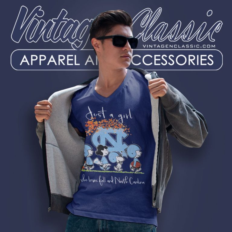 Snoopy And Friends Just A Girl Who Loves Ball And North Carolina Tar Heels V Neck TShirt Snoopy And Friends Just A Girl Who Loves Ball And North Carolina Tar Heels V Neck TShirt