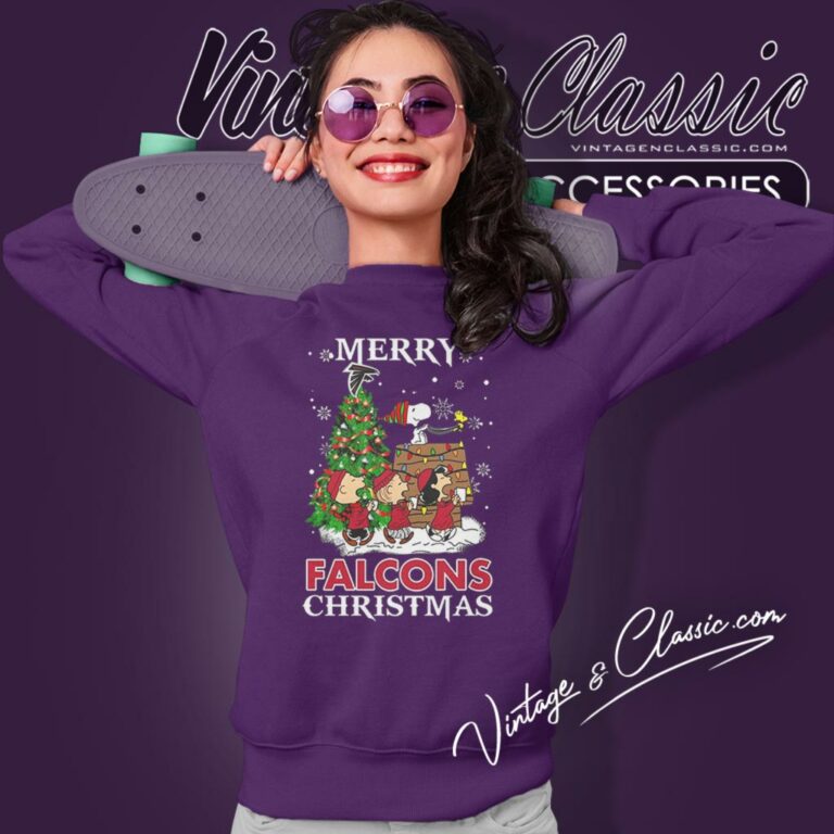 Snoopy And Friends Merry Atlanta Falcons Christmas Sweatshirt Snoopy And Friends Merry Atlanta Falcons Christmas Sweatshirt