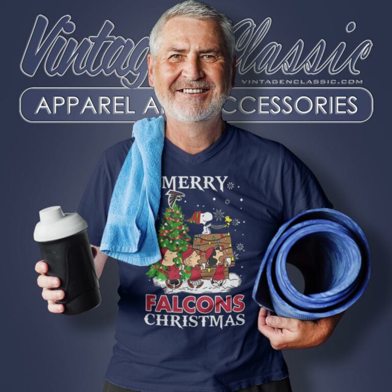 Snoopy And Friends Merry Atlanta Falcons Christmas V Neck TShirt Snoopy And Friends Merry Atlanta Falcons Christmas V Neck TShirt