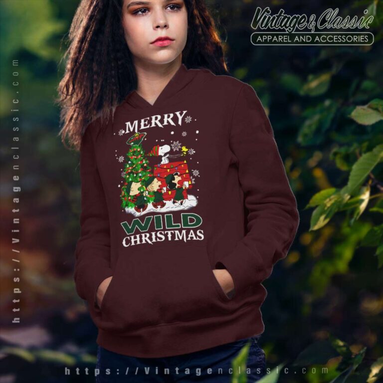 Snoopy And Friends Merry Minnesota Wild Christmas Hoodie Snoopy And Friends Merry Minnesota Wild Christmas Hoodie