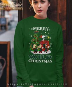 Snoopy And Friends Merry Minnesota Wild Christmas Sweatshirt