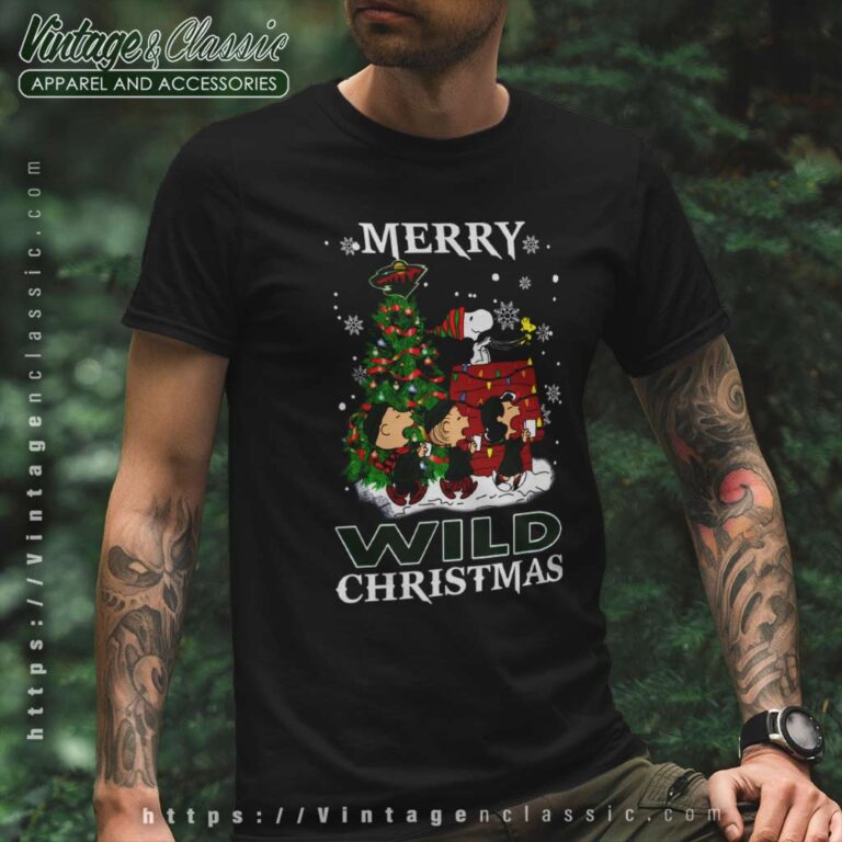 Snoopy And Friends Merry Minnesota Wild Christmas T Shirt Snoopy And Friends Merry Minnesota Wild Christmas T Shirt