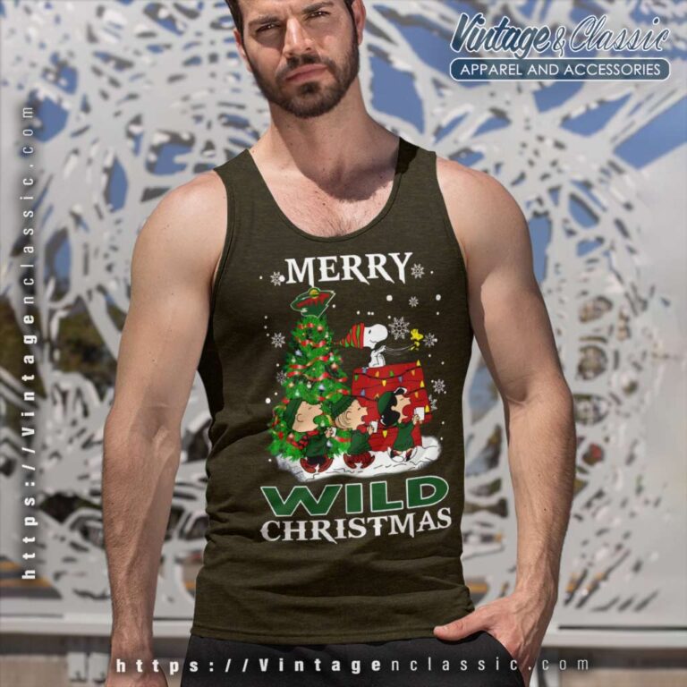 Snoopy And Friends Merry Minnesota Wild Christmas Tank Top Racerback Snoopy And Friends Merry Minnesota Wild Christmas Tank Top Racerback