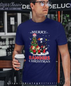 Snoopy And Friends Merry Texas Rangers Christmas T Shirt