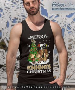 Snoopy And Friends Merry Ucf Knights Christmas Tank Top Racerback