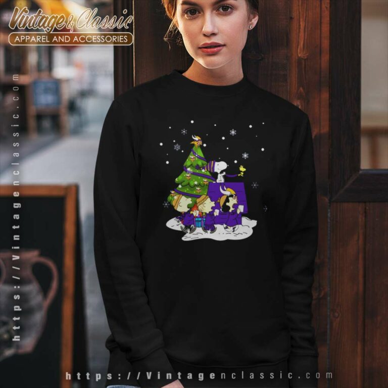 Snoopy And Friends Minnesota Vikings Christmas Sweatshirt Snoopy And Friends Minnesota Vikings Christmas Sweatshirt