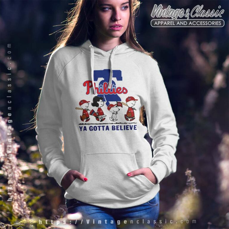 Snoopy And Friends Philadelphia Phillies Ya Gotta Believe Hoodie Snoopy And Friends Philadelphia Phillies Ya Gotta Believe Hoodie
