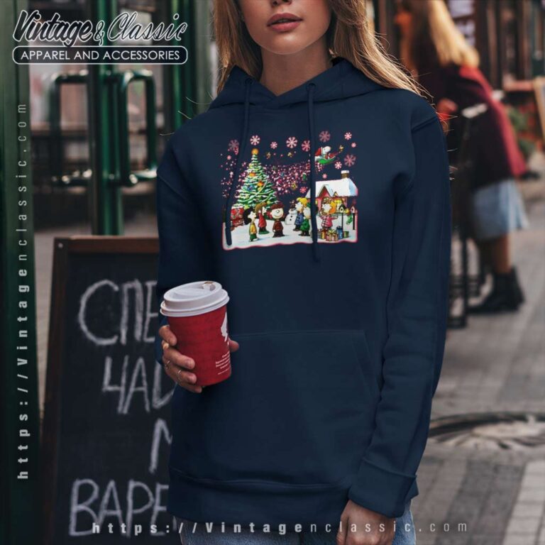 Snoopy And Friends Singing Around Christmas Hoodie Snoopy And Friends Singing Around Christmas Hoodie