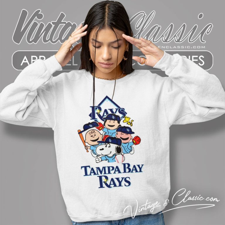 Snoopy And Friends Tampa Bay Rays Sweatshirt Snoopy And Friends Tampa Bay Rays Sweatshirt