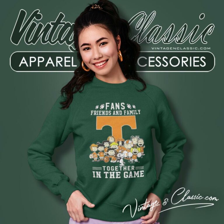 Snoopy And Friends Tennessee Volunteers Fans Friends And Family Together In The Game Sweatshirt Snoopy And Friends Tennessee Volunteers Fans Friends And Family Together In The Game Sweatshirt