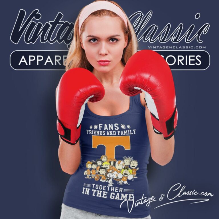 Snoopy And Friends Tennessee Volunteers Fans Friends And Family Together In The Game Tank Top Racerback Snoopy And Friends Tennessee Volunteers Fans Friends And Family Together In The Game Tank Top Racerback