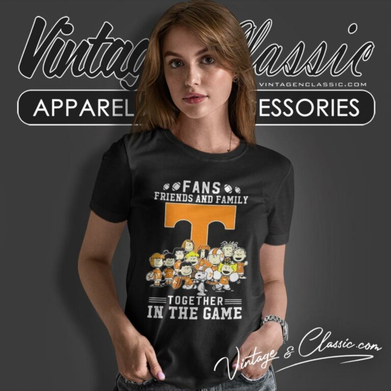 Snoopy And Friends Tennessee Volunteers Fans Friends And Family Together In The Game Women T Shirt Snoopy And Friends Tennessee Volunteers Fans Friends And Family Together In The Game Women T Shirt