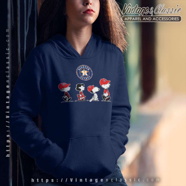 Snoopy And Friends Walking Houston Astros Hoodie Snoopy And Friends Walking Houston Astros Hoodie