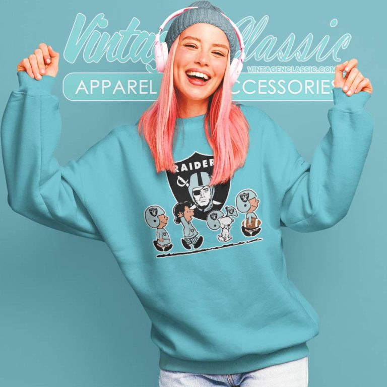 Snoopy And Friends Walking Las Vegas Raiders Sweatshirt Snoopy And Friends Walking Las Vegas Raiders Sweatshirt