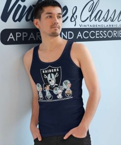 Snoopy And Friends Walking Las Vegas Raiders Tank Top Racerback