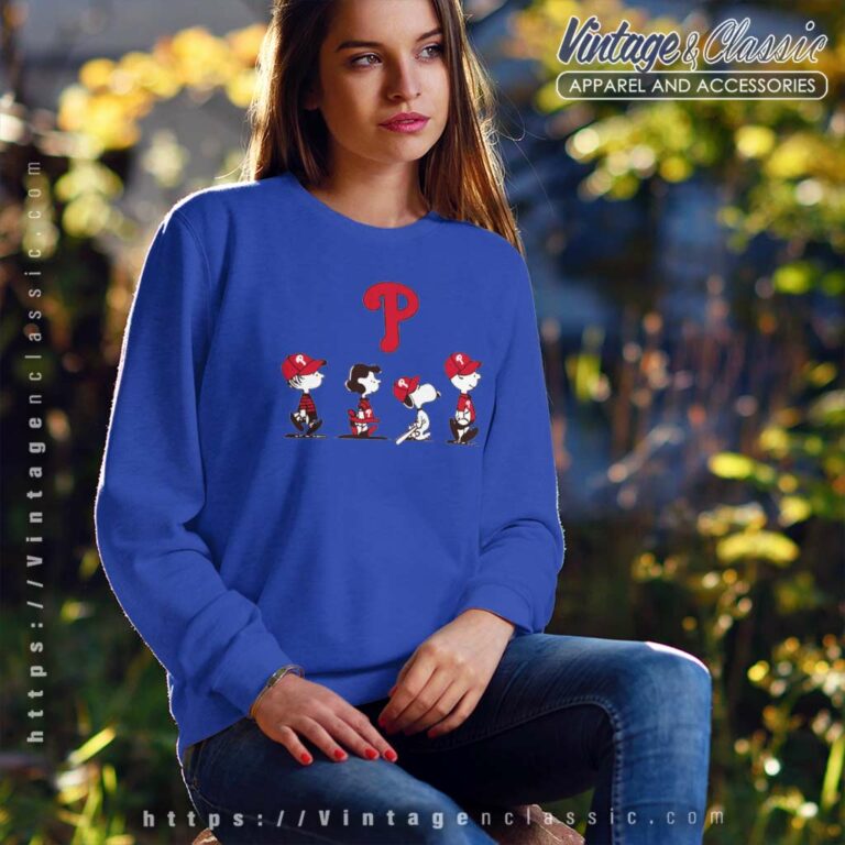 Snoopy And Friends Walking Philadelphia Phillies Sweatshirt Snoopy And Friends Walking Philadelphia Phillies Sweatshirt