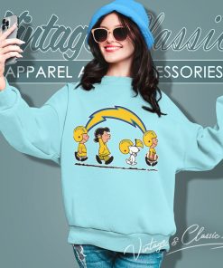 Snoopy And Friends Walking Los Angeles Chargers Shirt 4 Snoopy And Friends Walking Los Angeles Chargers Sweatshirt