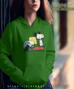 Snoopy Schroeder Charlie Play Piano Hoodie